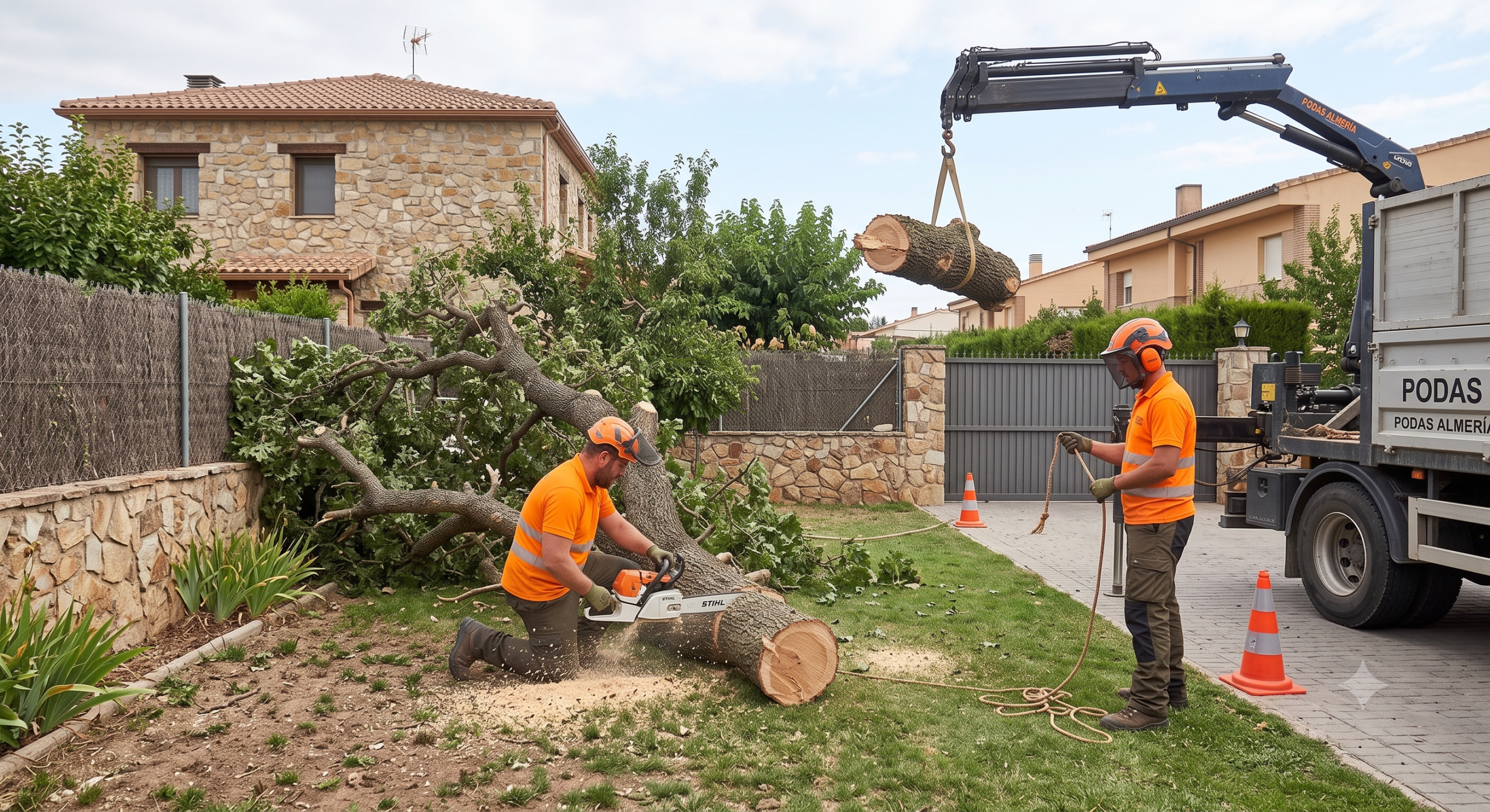 Servicio de emergencias de tala de árboles Almería