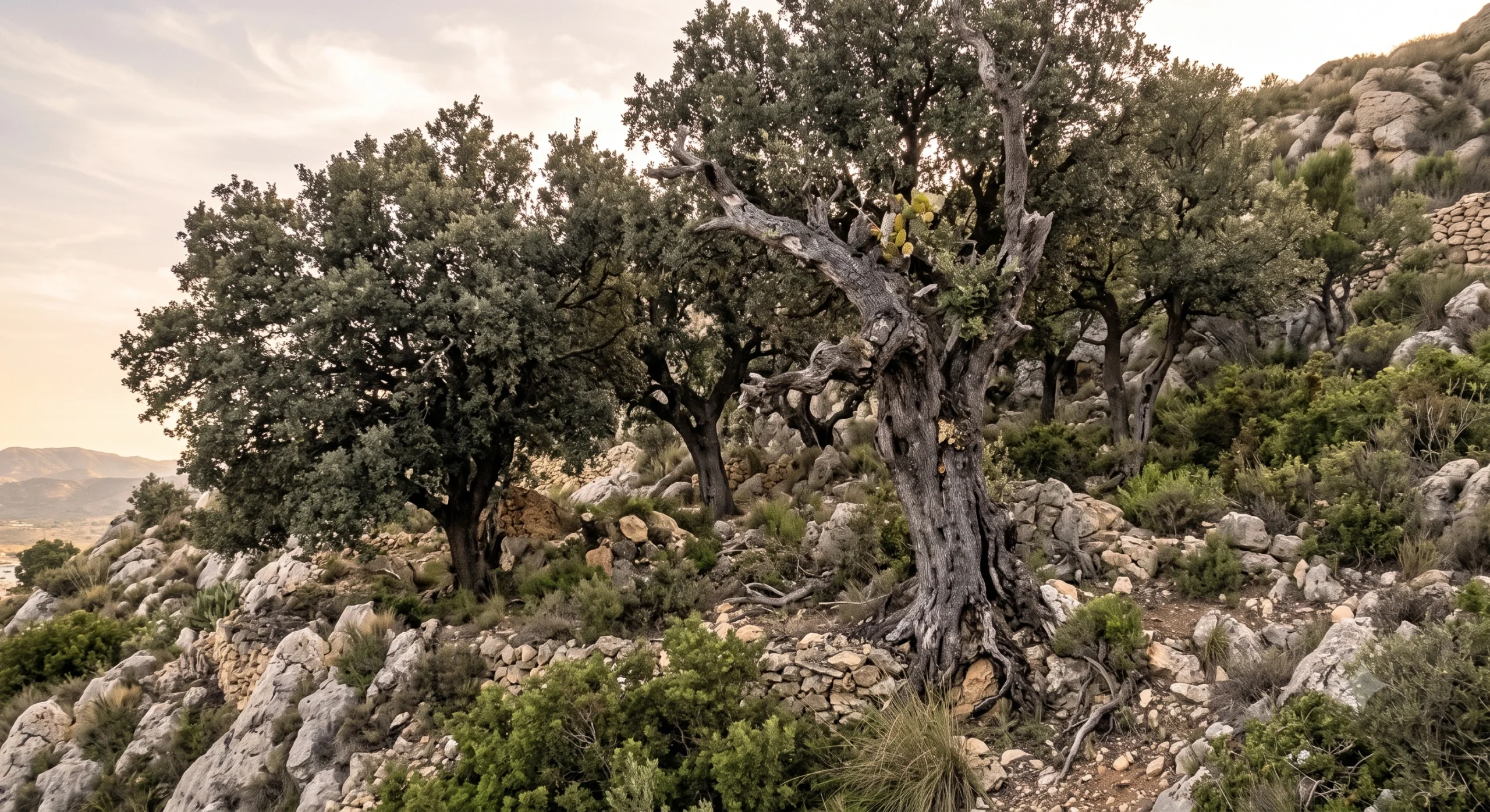 Encinas, Algarrobos y Especies de Sierra